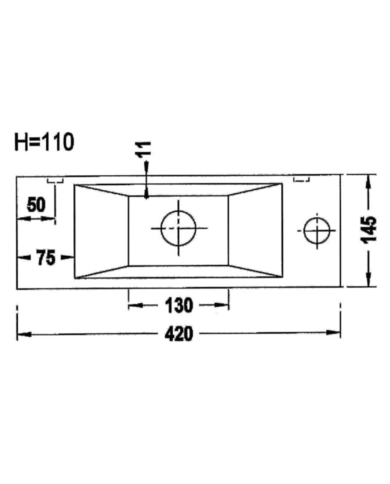Lave-mains Recto 42 MC - Benesan