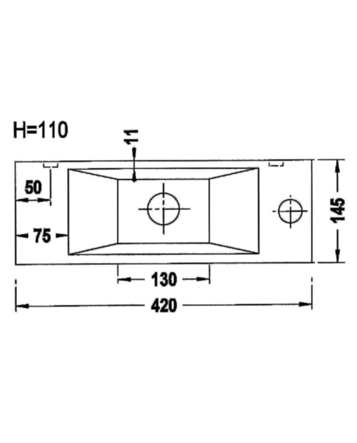 Lave-mains Recto 42 MC - Benesan