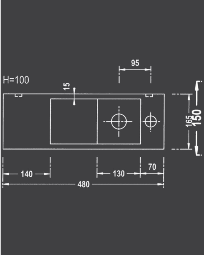 Lave-mains Recto 48 MC - Benesan