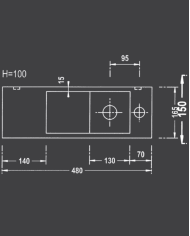 Lave-mains Recto 48 MC - Benesan
