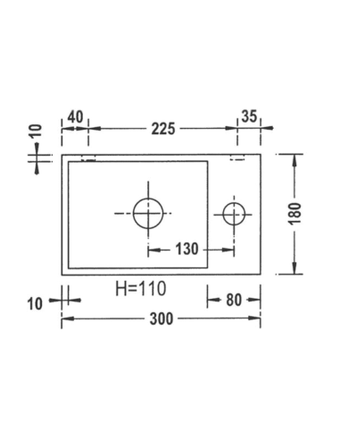 Lave-mains Recto 30 CR - Benesan