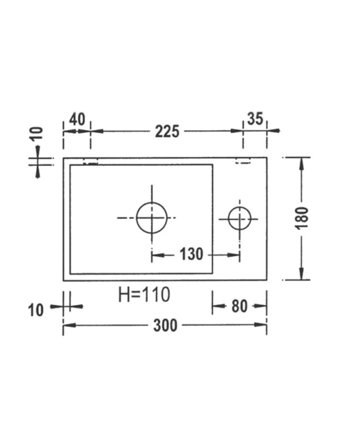 Lave-mains Recto 30 CR - Benesan