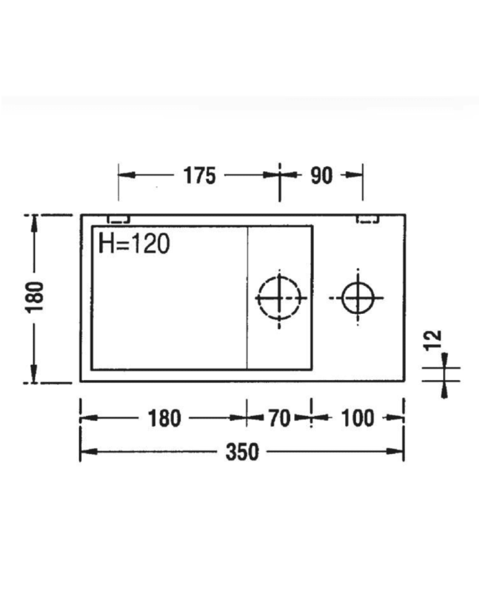 Lave-mains Recto 35 BS - Benesan