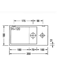 Lave-mains Recto 35 BS - Benesan