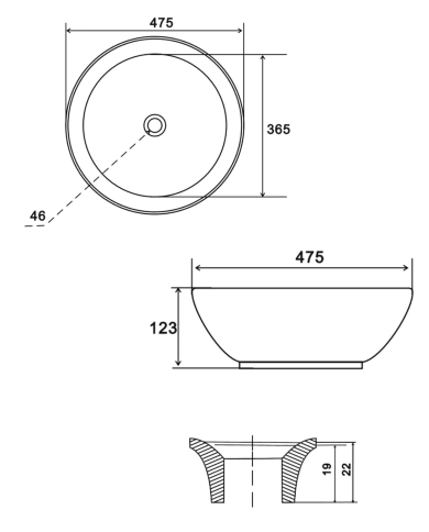 Lavabo Lena XL - Uptrend