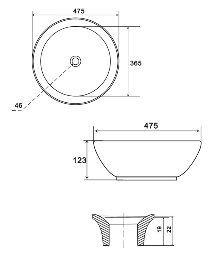 Lavabo Lena XL - Uptrend