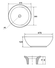 Lavabo Lena XL - Uptrend