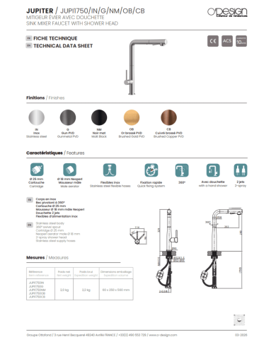 mitigeur lavabo Figaro | O'design