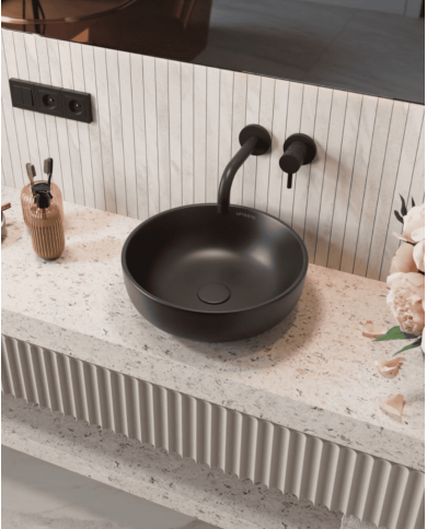 Lavabo Sophia L Noir Mat - Uptrend