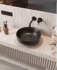 Lavabo Sophia L Noir Mat - Uptrend