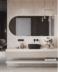 Lavabo Sparrow Noir Mat - Uptrend