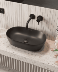 Lavabo Sparrow Noir Mat - Uptrend