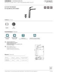 Mitigeur Haut Lavabo Cronos - Odesign
