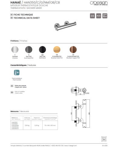 mitigeur lavabo Figaro | O'design