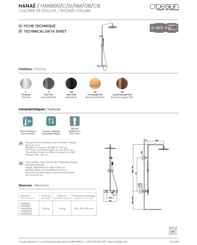 mitigeur lavabo Figaro | O'design