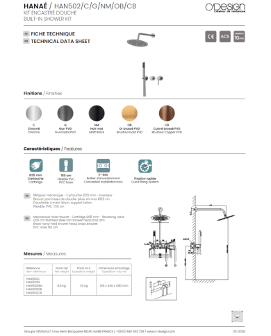mitigeur lavabo Figaro | O'design