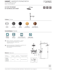 Kit de douche encastré Hanaé - Odesign
