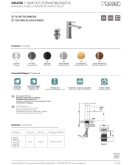 ensemble douche Odesign | Mitigeur thermostatique réglable