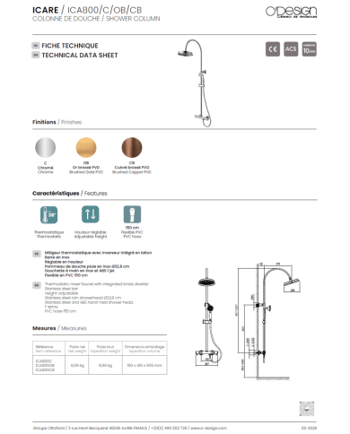 mitigeur lavabo Figaro | O'design