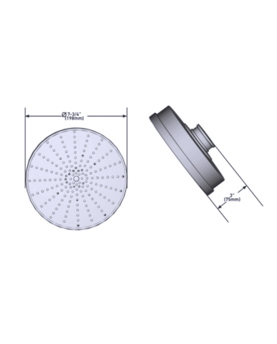 Pomme de douche ronde Armstrong - Perrin & Rowe
