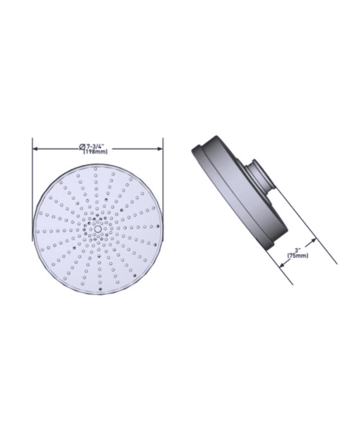 Pomme de douche ronde Armstrong - Perrin & Rowe