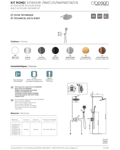 mitigeur lavabo Figaro | O'design