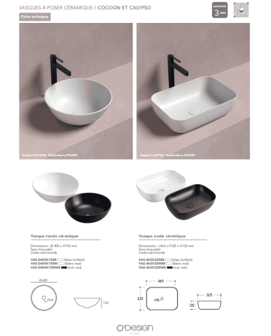 mitigeur lavabo Figaro | O'design