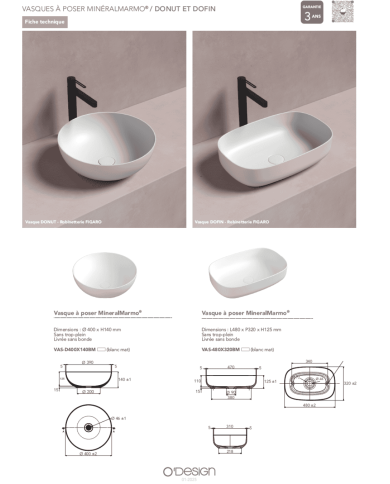 mitigeur lavabo Figaro | O'design