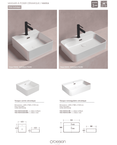 mitigeur lavabo Figaro | O'design