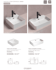 Vasque céramique rectangle Hakka - Odesign
