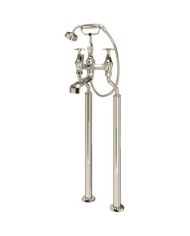 Mélangeur bain/douche croisillons sur colonnes Deco - Perrin & Rowe