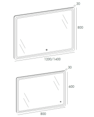 Miroir LED Fantasio - Odesign