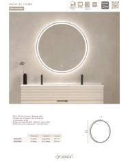 Miroir LED Flore - Odesign