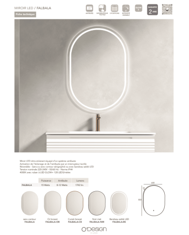 mitigeur lavabo Figaro | O'design