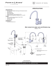 Mitigeur eau chaude et filtrée Armstrong - Perrin & Rowe