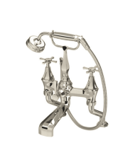 Mélangeur bain/douche croisillons sur colonnettes Deco - Perrin & Rowe