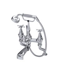 Mélangeur bain/douche croisillons sur colonnettes Deco - Perrin & Rowe