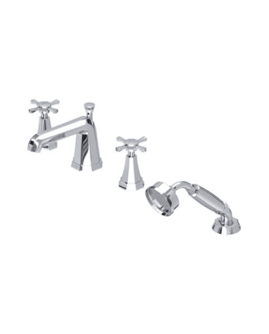 Mélangeur bain/douche croisillons 4 trous Deco - Perrin & Rowe