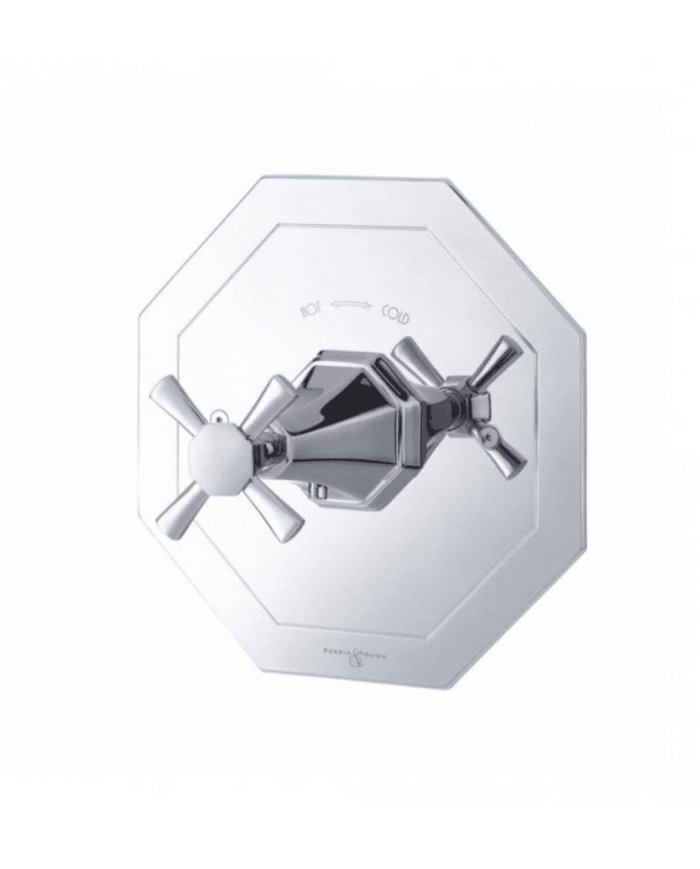 Mitigeur douche thermostatique encastré croisillons Deco - Perrin & Rowe