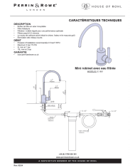 Mini robinet eau filtrée Langbourn - Perrin & Rowe
