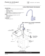 Mini robinet eau chaude Phoenician - Perrin & Rowe