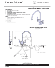 Mitigeur évier avec eau filtrée avec douchette Phoenician - Perrin & Rowe