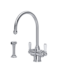 Mitigeur évier avec eau filtrée avec douchette Phoenician - Perrin & Rowe