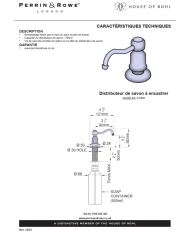 Distributeur de savon à encastrer Phoenician - Perrin & Rowe