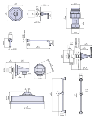 Set de douche 2 Deco - Perrin & Rowe