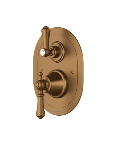 Mitigeur douche thermostatique encastré 2 voies Georgian - Perrin & Rowe