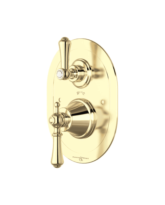 Mitigeur douche thermostatique encastré 2 voies Georgian - Perrin & Rowe