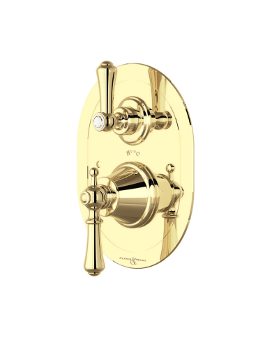 Mitigeur douche thermostatique encastré 2 voies Georgian - Perrin & Rowe