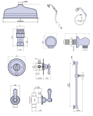 Set de douche 1 Georgian - Perrin & Rowe
