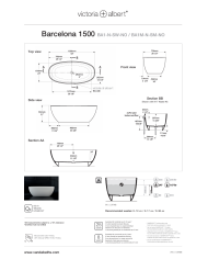 baignoire vintage victoria albert | Barcelone 150cm